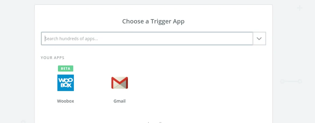 Choose a trigger app