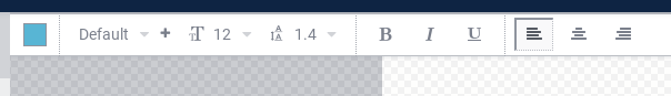 Text toolbar - customize section