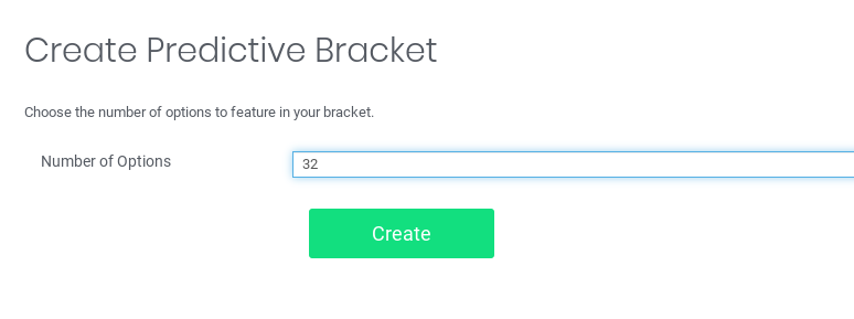 Number of bracket choices