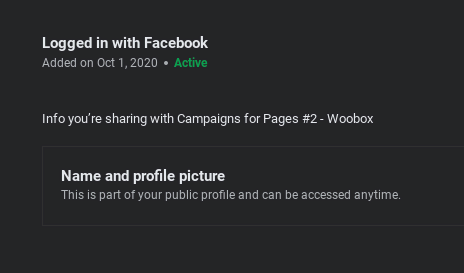 Edit Facebook app info 2021