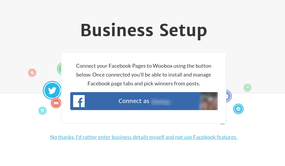 Sign in - connect to Facebook