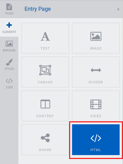 HTML element