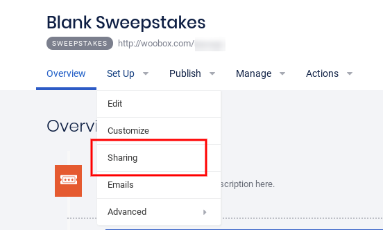 Sharing - new navigation