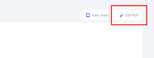 Edit poll button - late 2019