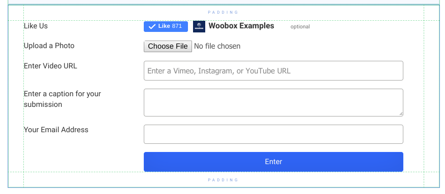 form element with updated video URL field