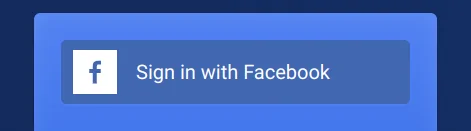 Sign in with Facebook button