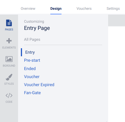 Coupon design - pages