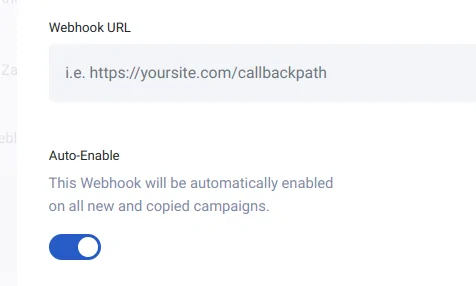 Webhook auto-enable