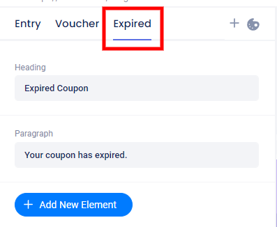 Voucher expired page