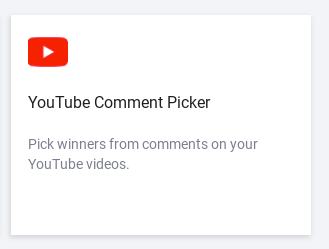 YouTube Comment Picker