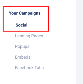 Your campaigns - Social