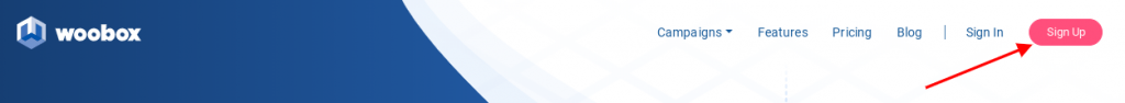 2019 Sign up button