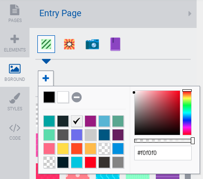 Background color editor