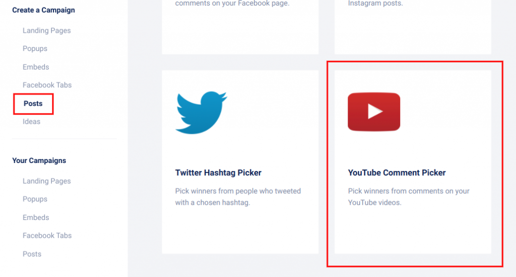 YouTube comment picker 2020