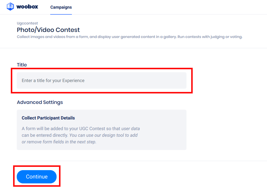 Title your photo contest experience
