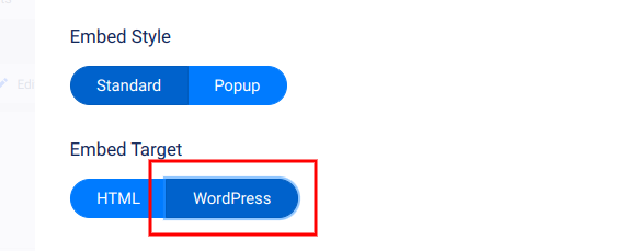 Embed target - WordPress