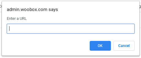 Text link modal