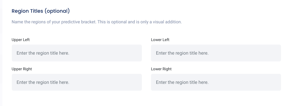 Optional bracket region titles