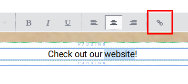 Text element for link