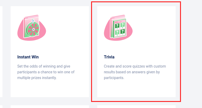 Landing pages - Trivia Quiz