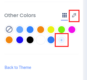 Custom colors dropper icon