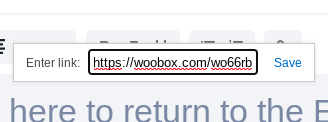 Add URL for text link