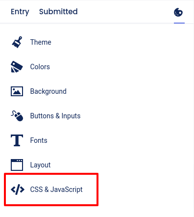 Design - CSS and JavaScript section
