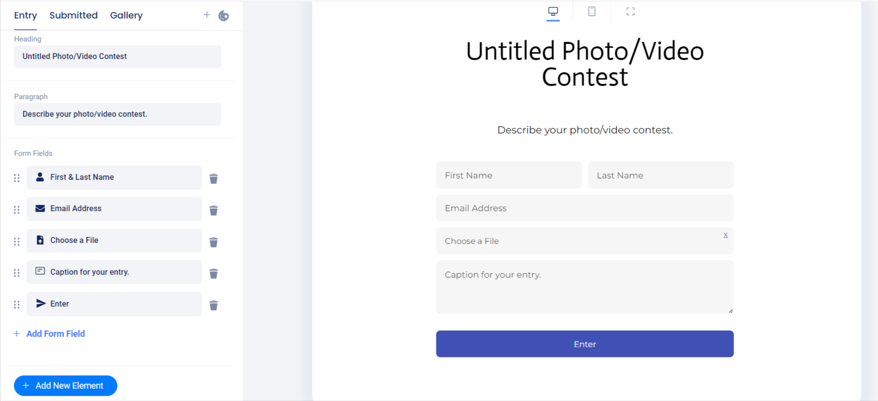 Photo/video contest Design section